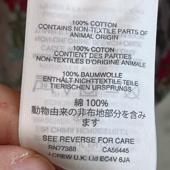 J. Crew Liberty Fabrics Floral Print Women's Top Sz 0 Ditzy Cottagecore Prairie - Picture 8 of 15